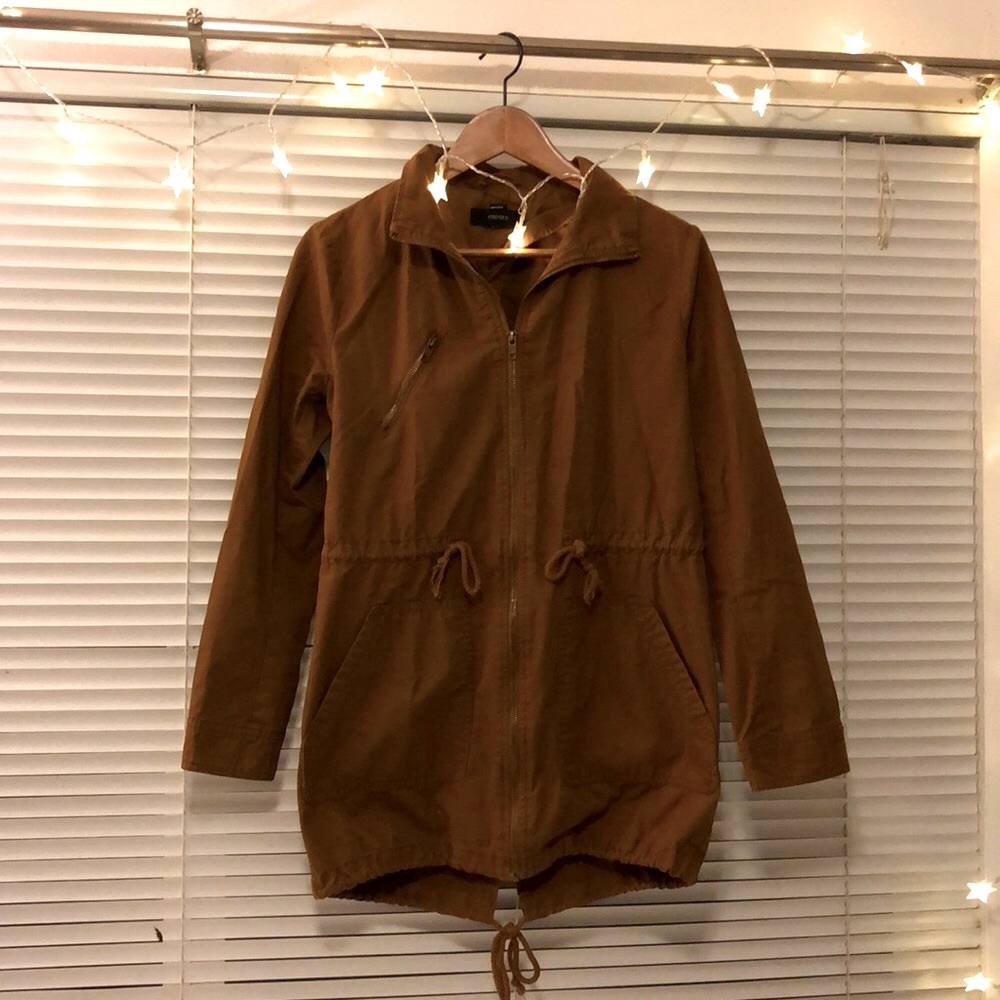 Forever 21 Drawstring Utility Jacket, S